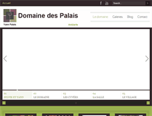 Tablet Screenshot of domainedespalais.fr